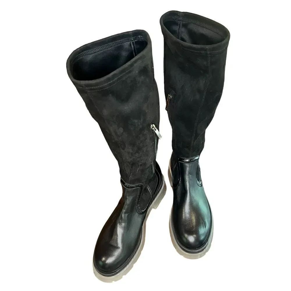 Aquatalia Drew Tall Womens Boot in Naplak Suede Leather NWOB Size 10